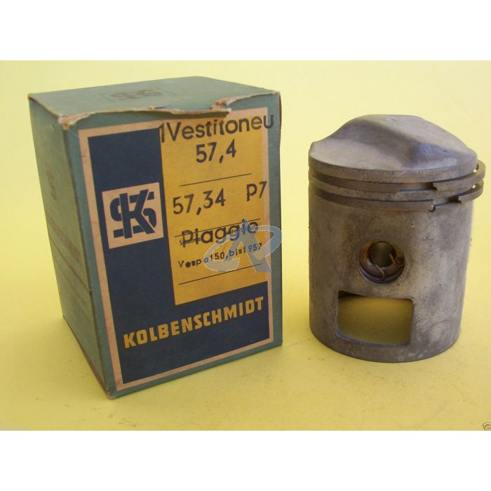 Pistone per PIAGGIO Vespa 150 till 1957 (57.4mm) Maggiorazione di Kolbenschmidt